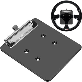 TakeLook scorecard holder attached to steering wheel clip for easy score tracking
