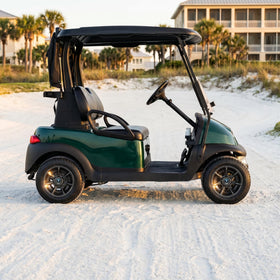 Universal compatibility illustration shows Club Car, EZGO, Yamaha supported.