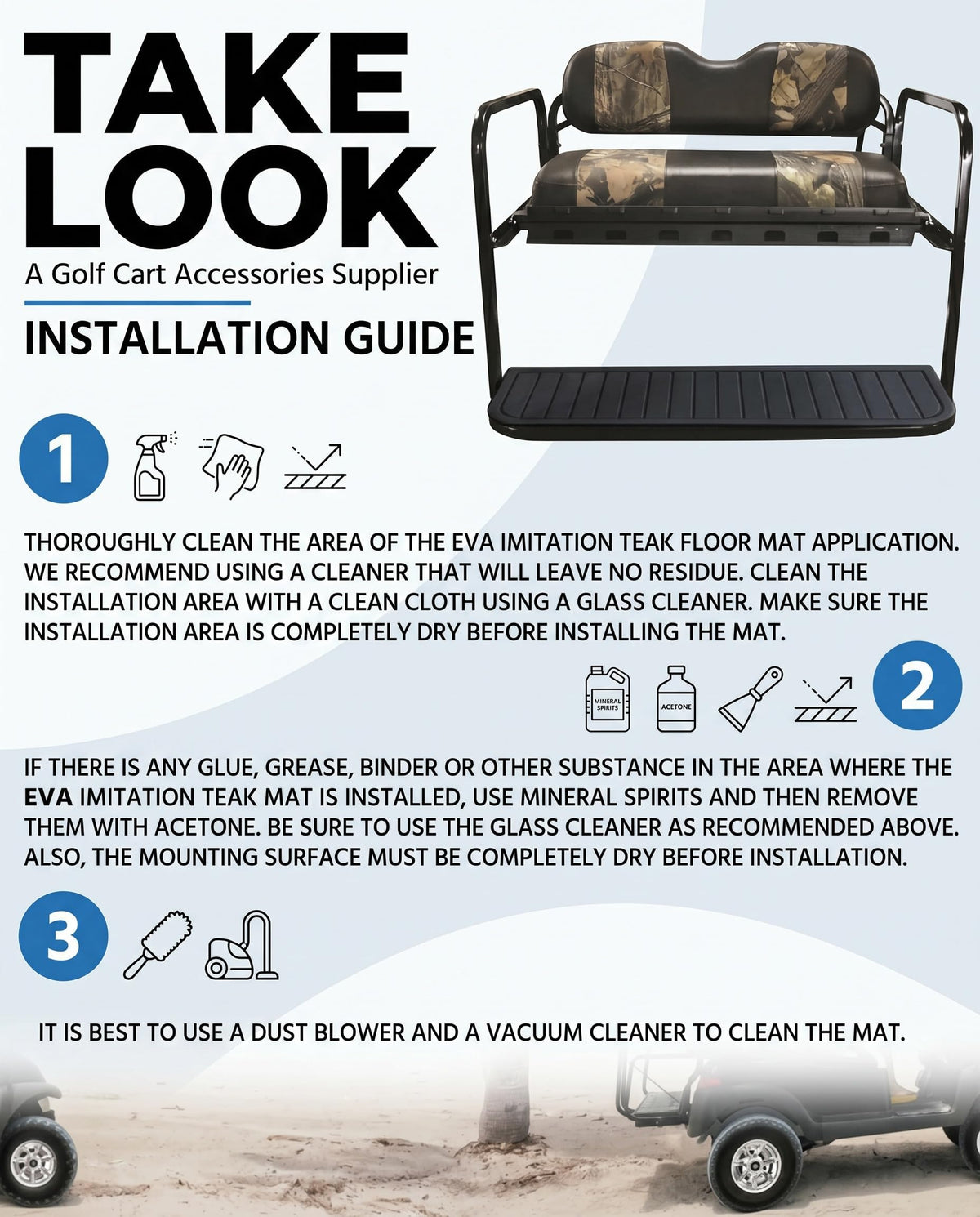 TakeLook washable-eva-mats simplify cleaning after trips