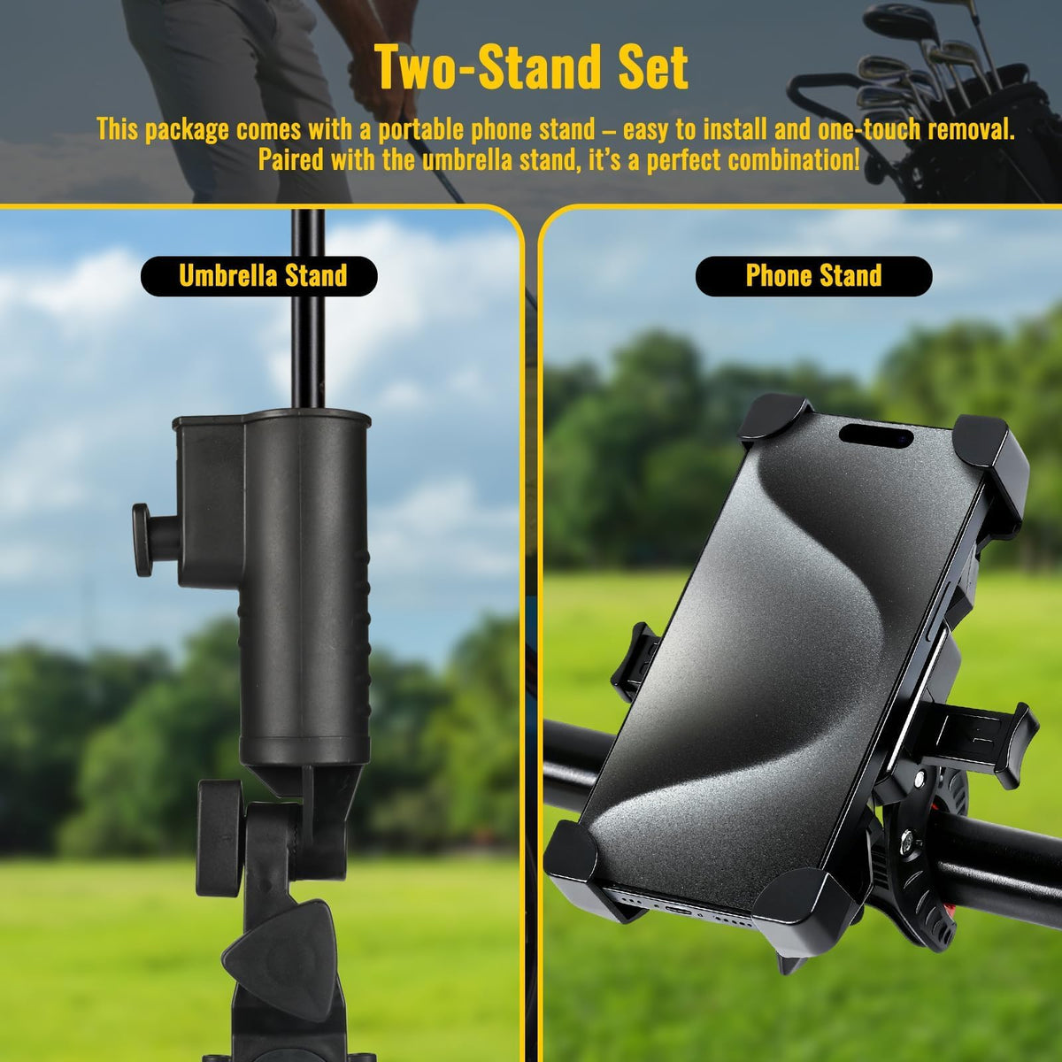 TANBOXMMA umbrella holder on a wheelchair enables constant shade and quick access.