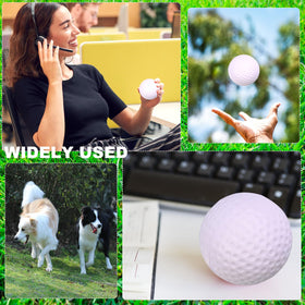 TANEMUDO stress balls at a desk setup across a workspace