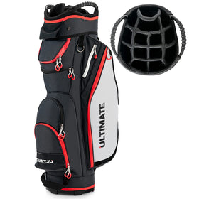 Tangkula 11-inch golf cart bag with 14-way top organizers for organized clubs