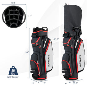 Oversized cooler pocket keeps beverages cold during rounds