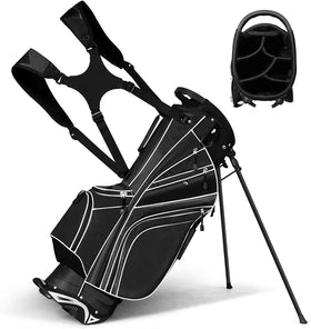 Tangkula golf stand bag with 6 way top dividers keeps clubs organized on the course