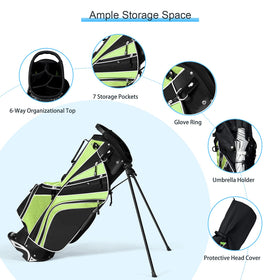 Tangkula golf bag weighs 6 lb for easy transport and handling