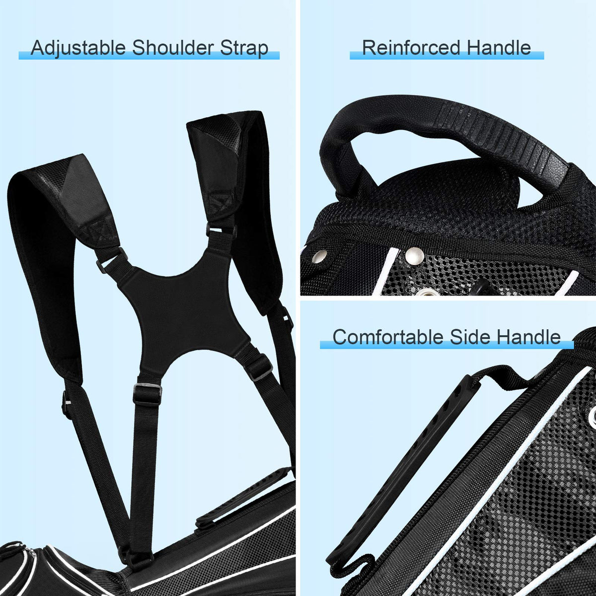 Tangkula golf stand bag has umbrella holder for quick access on fairways