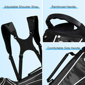 Tangkula golf stand bag has umbrella holder for quick access on fairways