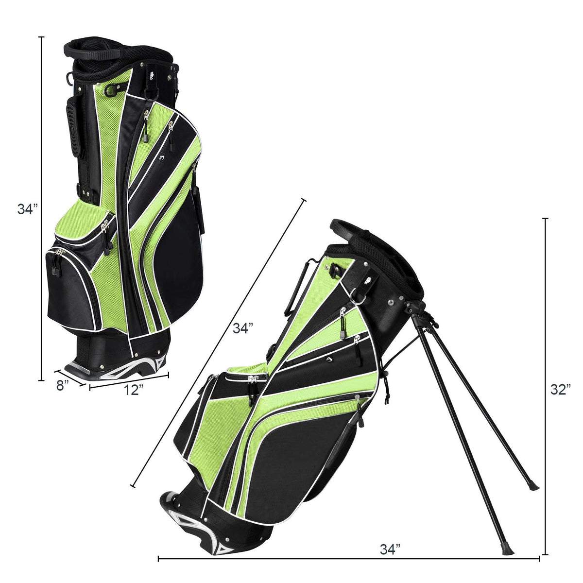 Tangkula bag features umbrella holder for quick access on course