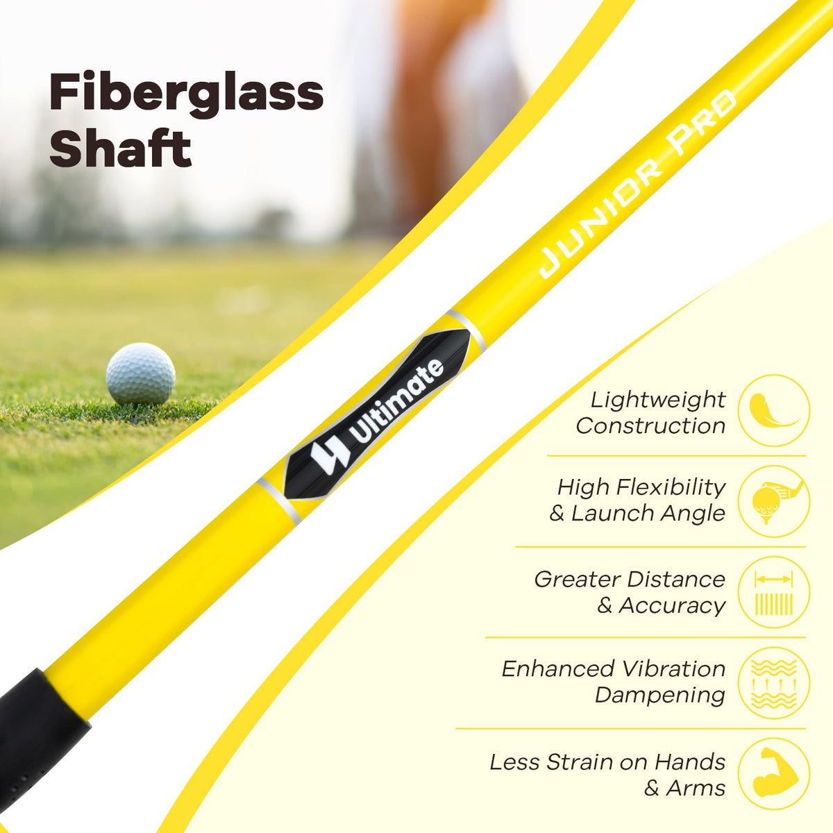 Tangkula Junior 3 Fairway Wood 165cc sweet spot support practice