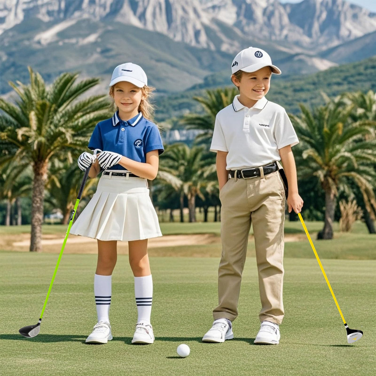 Tangkula junior 3 fairway wood ages 8-10 green color appeals to kids