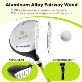 Tangkula junior 3 fairway wood aluminum head lightweight performance