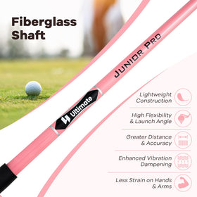 Tangkula fiberglass shaft helps distance and smooth swings.