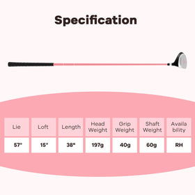 Tangkula pink fairway wood offers visibility and personal style on the course.