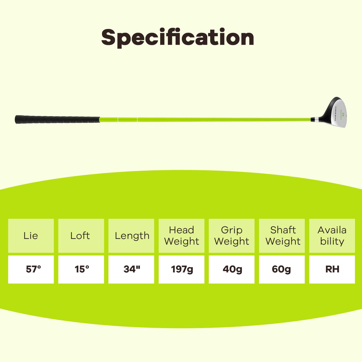 Tangkula junior 3 fairway wood right-hand design for youth players