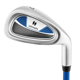 Tangkula Junior 7 iron with blue head shows forgiving design for young players.