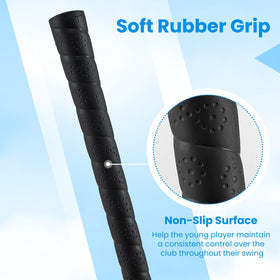 Tangkula Junior 7 iron headcover included helps protect the club.