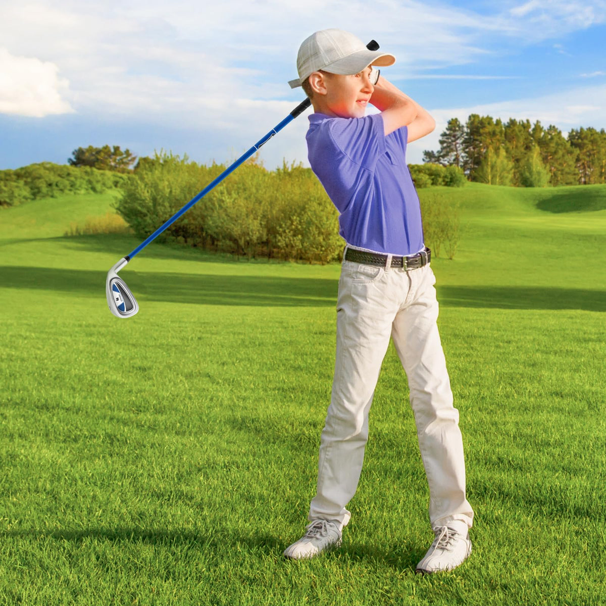 Tangkula Junior 7 iron packaging highlights a great gift for budding players.