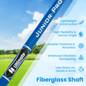 Tangkula Junior 7 iron soft grip promotes comfortable, controlled swings.