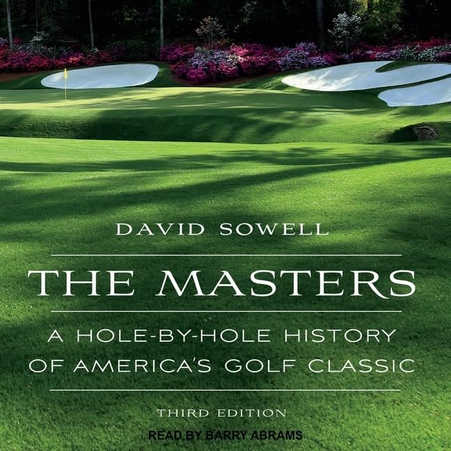 Tantor The Masters Third Edition cover, ideal for golf fans exploring Augusta legends and history