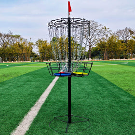 TARUMG disc golf basket 24 chains for reliable disc catching