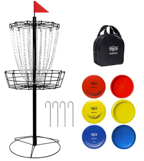 TARUMG disc golf basket in multi-color option for personalized training