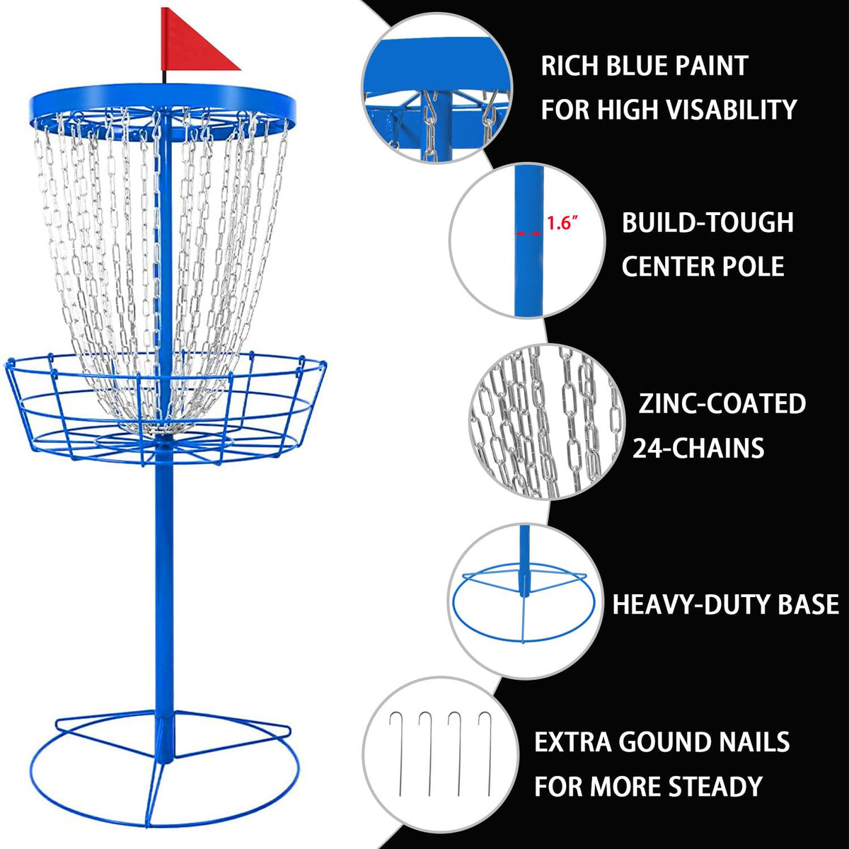 TARUMG disc golf basket transit bag ready for easy transport and storage