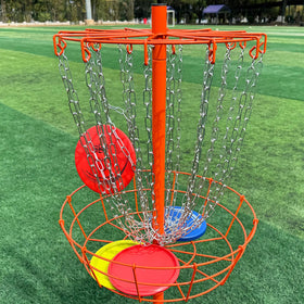 Six included TARUMG discs cover various practice distances.