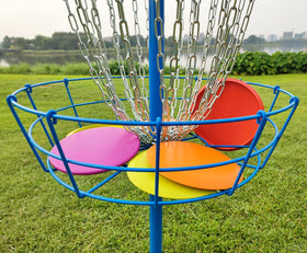 TARUMG disc golf in-use image showing portable setup for all skill levels
