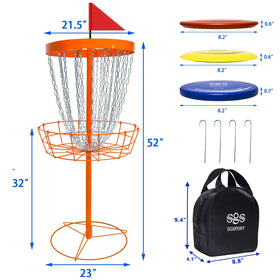 Tarumg discgolf basket weather resistance for year round outdoor use.