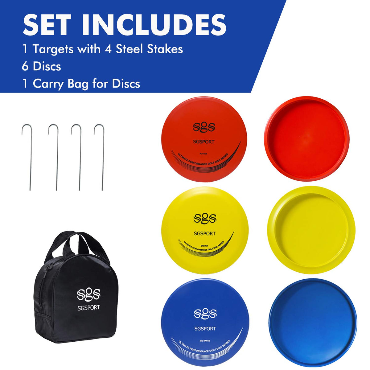 Tarumg discs six pack included for immediate play.