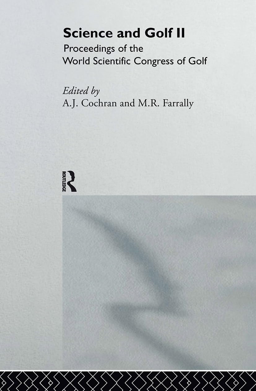 Taylor & Francis Science and Golf II cover — guide for researchers and coaches