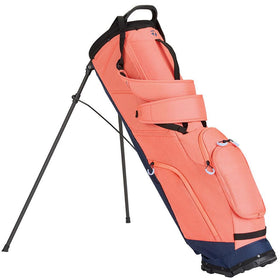 TaylorMade FlexTech Superlite Stand Bag coral navy pocket layout for organization