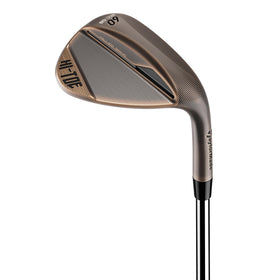 TaylorMade HI-Toe 4 Copper wedge face showing high-spin potential on full shots