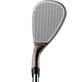 TaylorMade HI-Toe wedge milled 8620 carbon steel delivers precise, repeatable sole geometry.