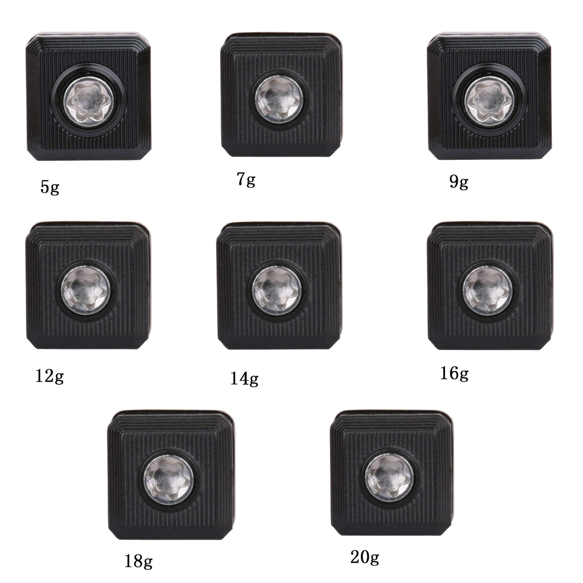 Packaging view of Taylormade M3 20g slider weight for easy replacement