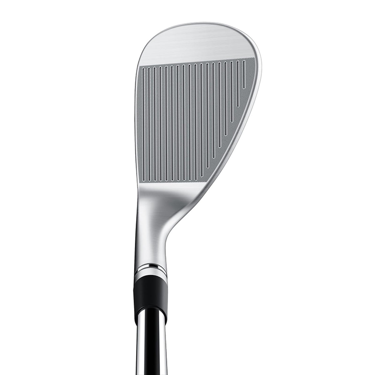 TaylorMade MG4 Chrome wedge 56-12 top view showing refined silhouette for confident shots.