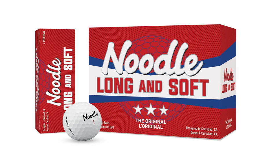 TaylorMade Noodle 22 Long & Soft cover close-up, durable and soft feel.