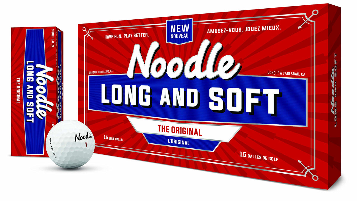 TaylorMade Noodle Long & Soft ball on green demonstrates spin and control.