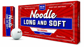 TaylorMade Noodle Long & Soft ball on green demonstrates spin and control.