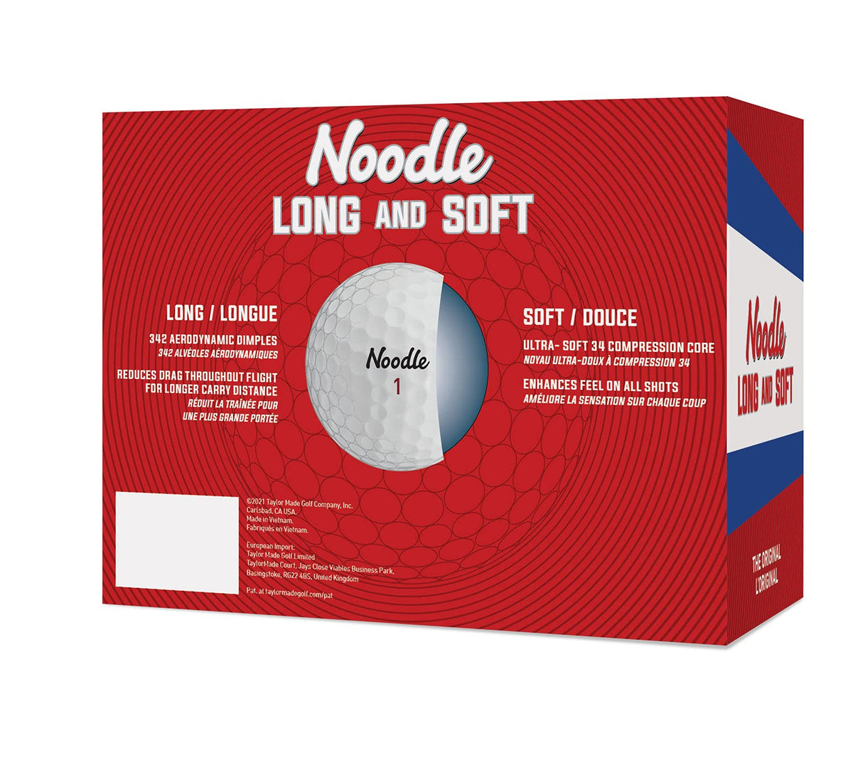 TaylorMade Noodle Long & Soft greenside view shows spin and control around greens.