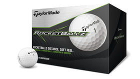 TaylorMade RBZ Soft ball cover detail emphasizing ionomer construction