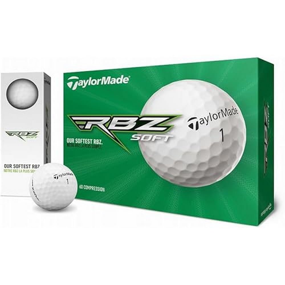 TaylorMade RBZ Soft Dozen golf balls for soft feel and long distance on tee shots