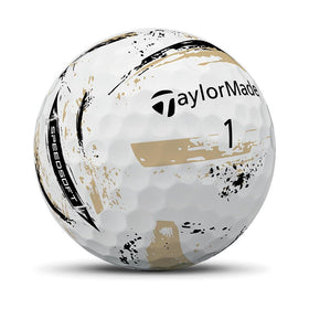 SpeedSoft ball in Saints colors ready for a confident tee-to-green round