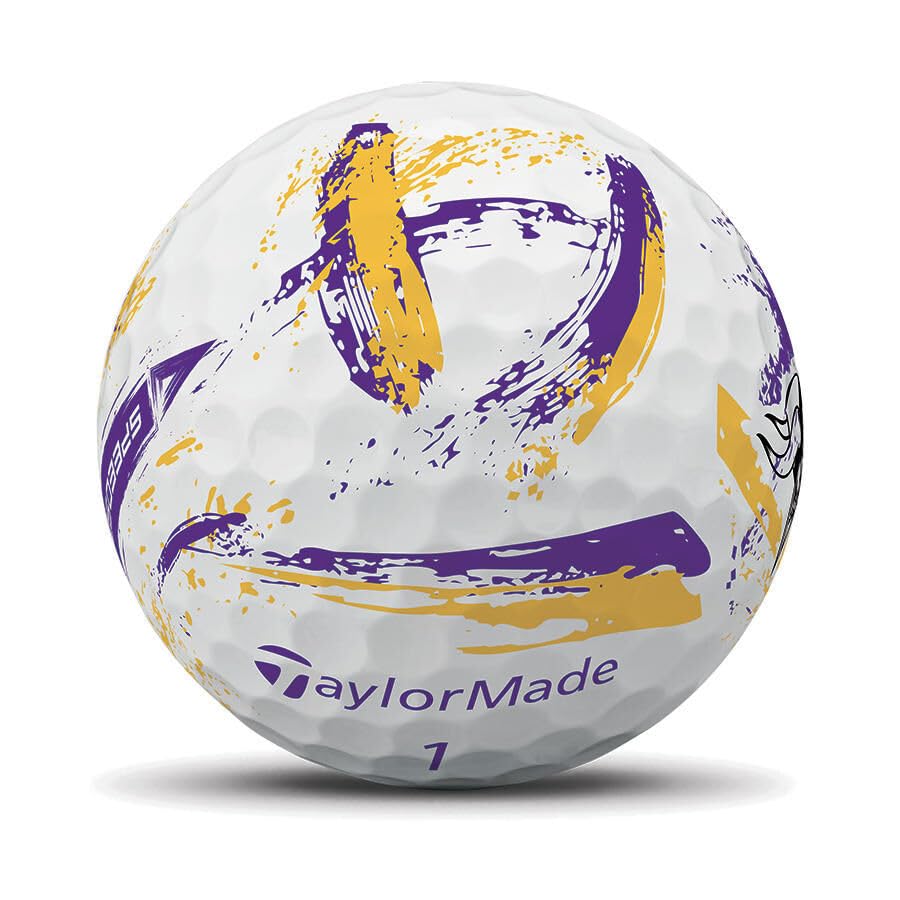 TaylorMade SpeedSoft NFL Vikings packaging image showing value pack for fans