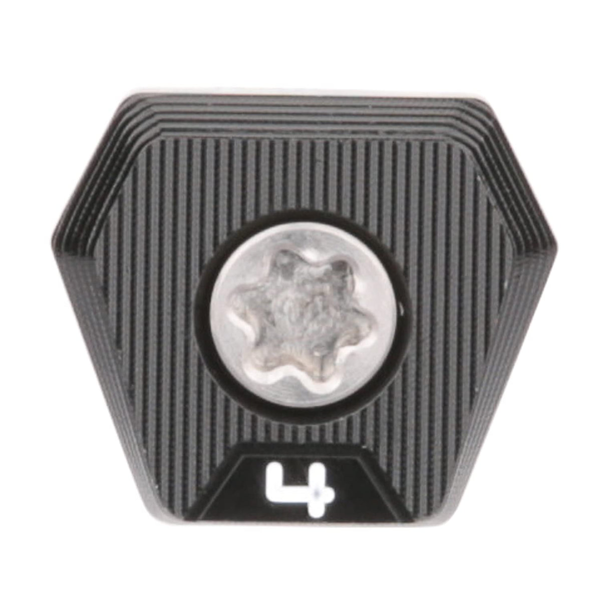 TaylorMade Stealth Plus 4g weight, front view, for precise weight tuning.