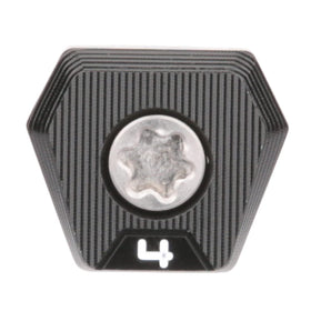 TaylorMade Stealth Plus 4g weight, front view, for precise weight tuning.