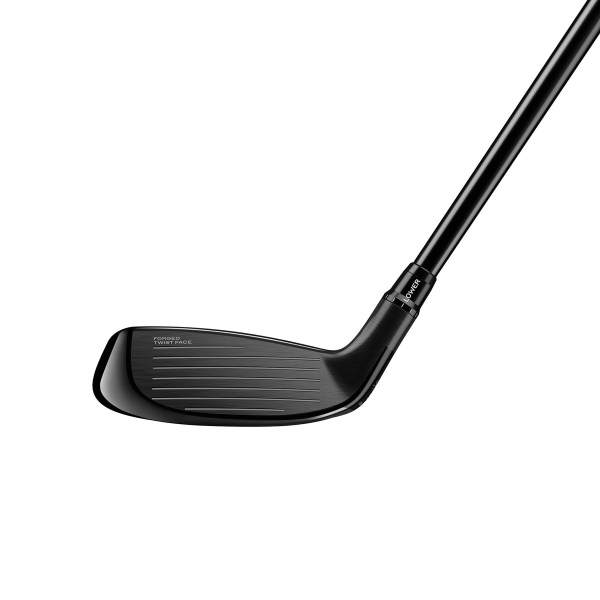 TaylorMade Stealth Plus Tour Rescue left-handed alignment aid shows directional confidence