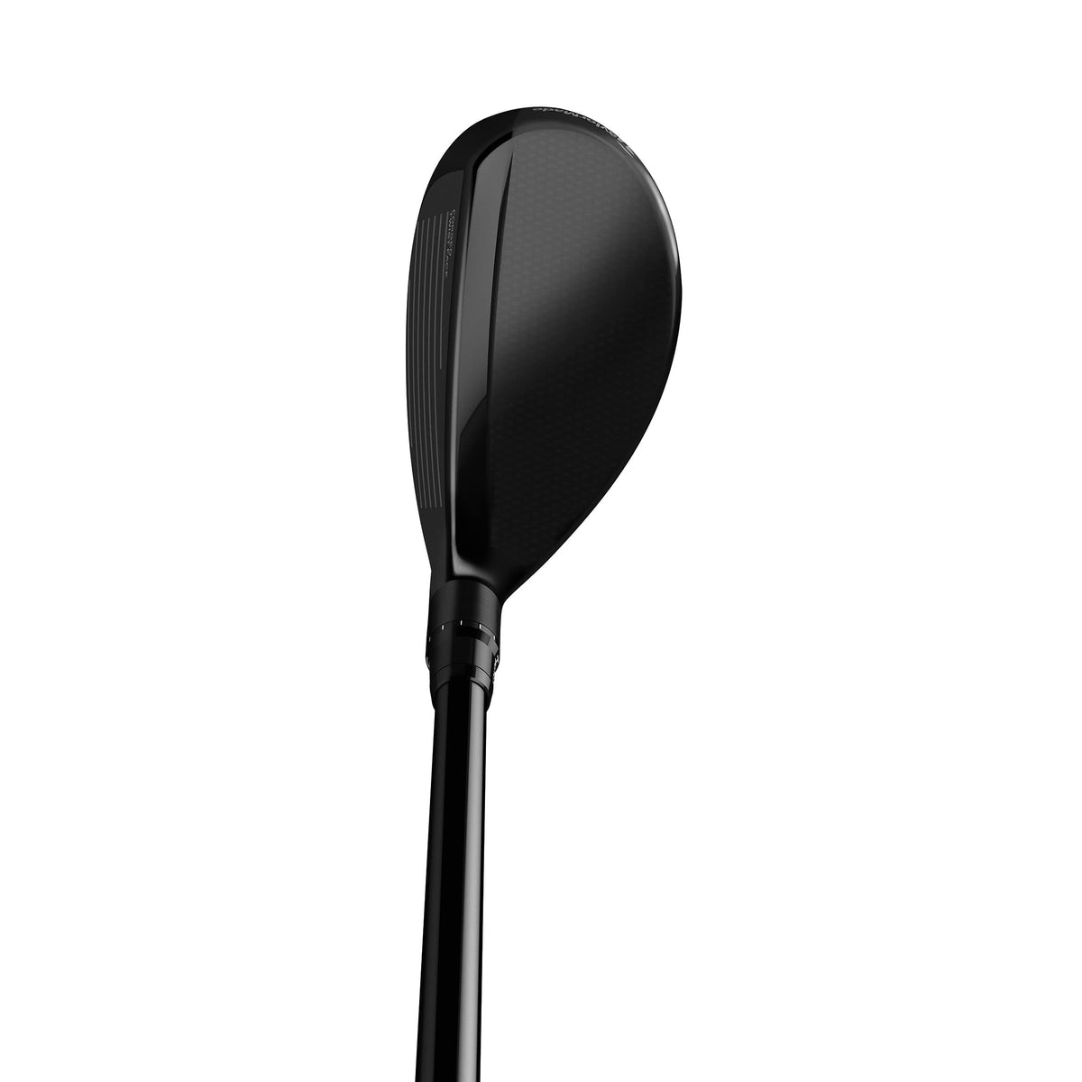 TaylorMade Stealth Plus Tour Rescue left-handed crown carbon emphasizes modern forgiveness design