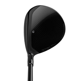 TaylorMade Stealth2 Steel Fairway 5 left-handed crown detail showing weight distribution for forgiveness.