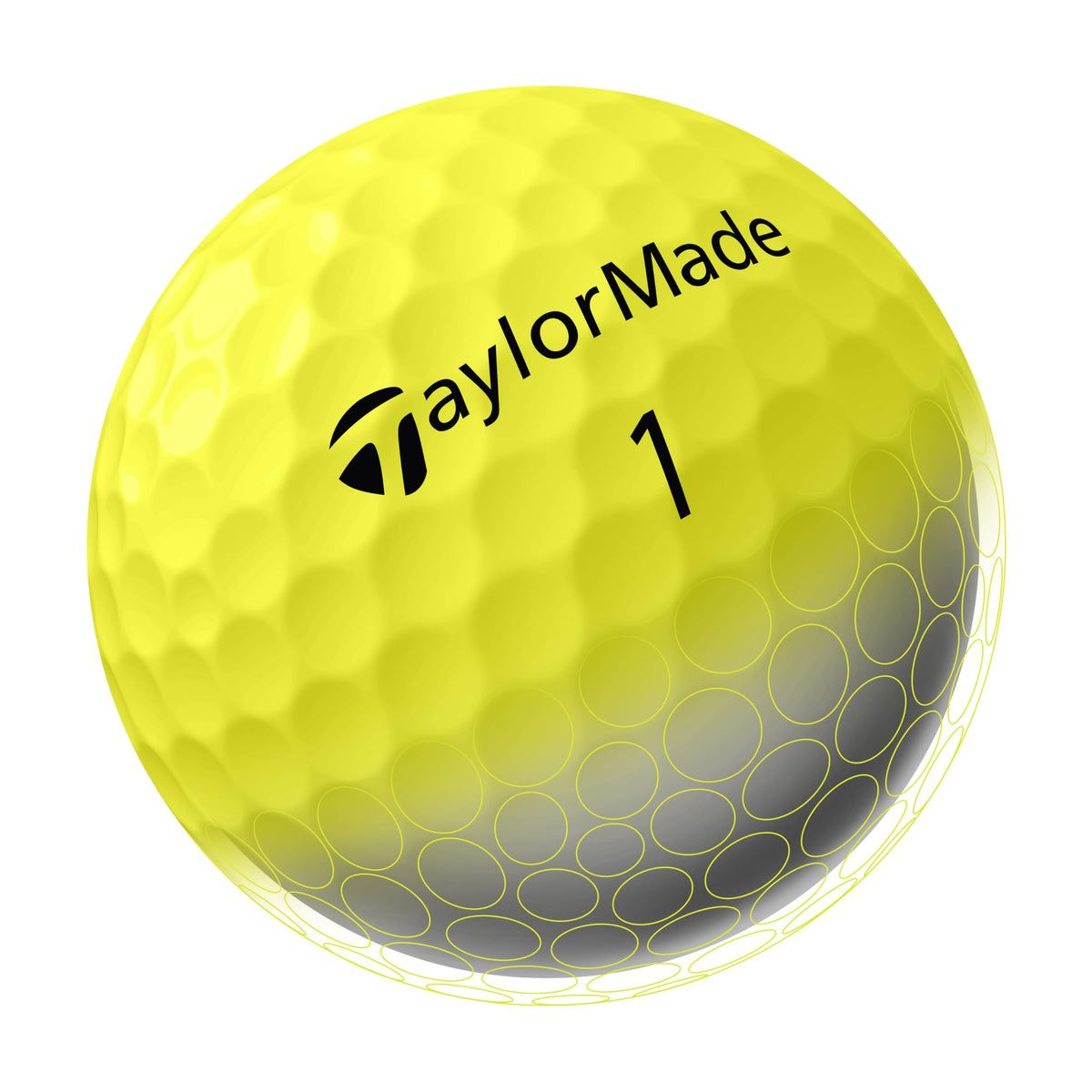 TaylorMade TM24 SpeedSoft yellow cover with durable Surlyn for longer visibility